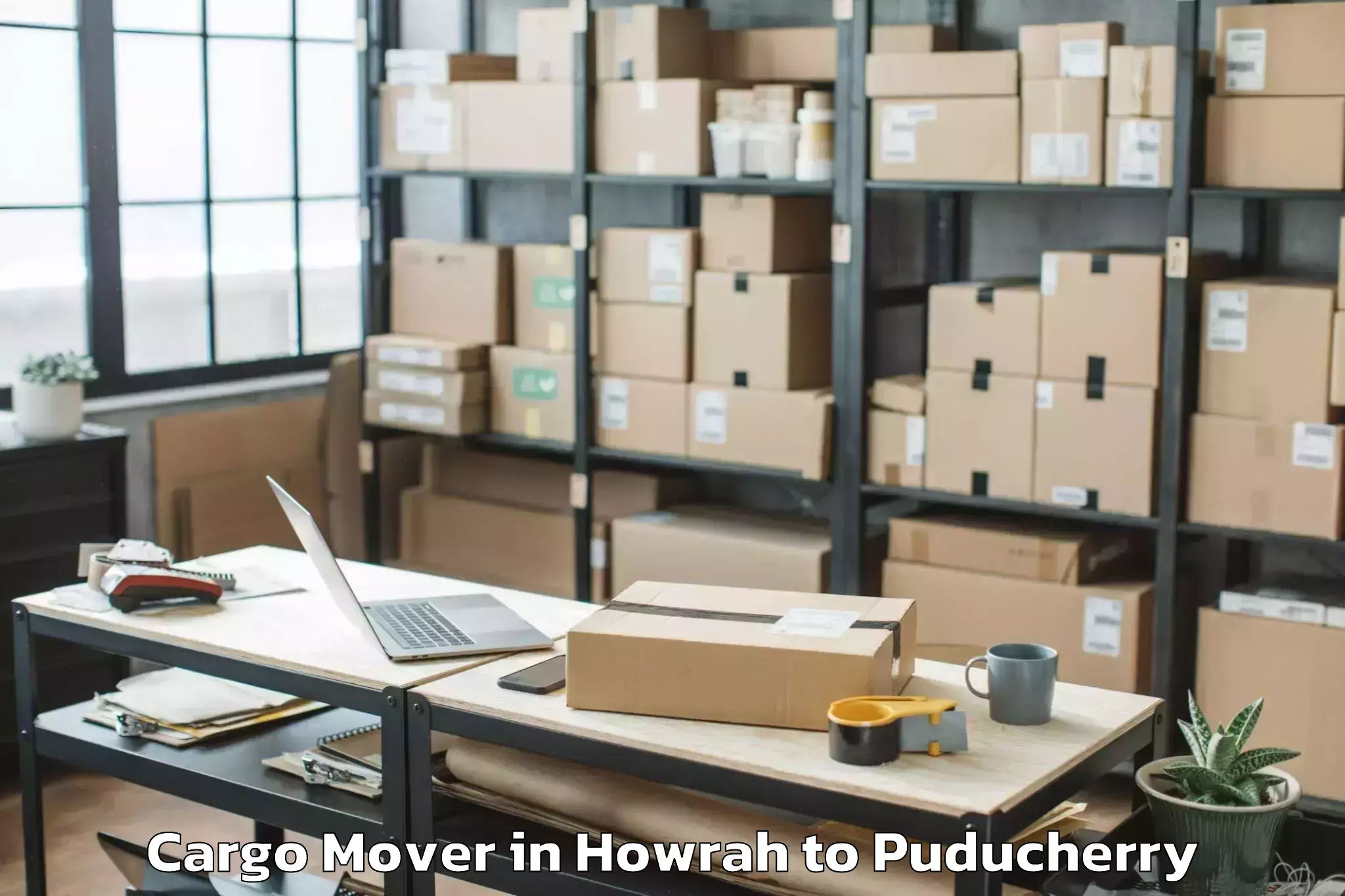 Top Howrah to Pondicherry University Puduche Cargo Mover Available